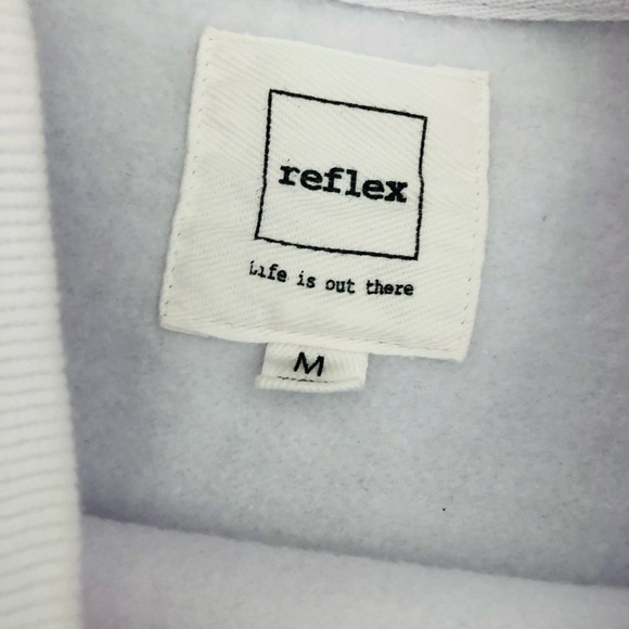 Reflex white embroidered flower crop Sweatshirt sweater - Picture 8 of 9